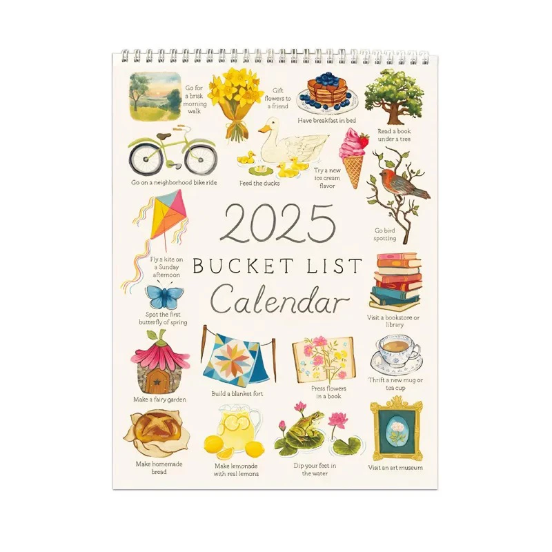 

New 2025 Wish List Calendar Creative High Value Wall Calendar Home Living Room Tabletop Ornament