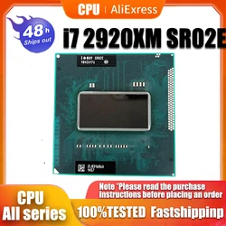 Core I7-2920XM SR02E Processor i7 2920XM notebook Laptop CPU Socket G2 rPGA988B Suitable for HM65 75 76 77 chipset laptop