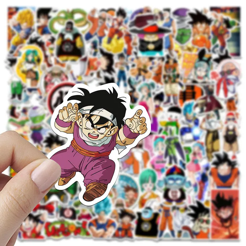 50/100pcs Classic Japan Anime Dragon Ball Stickers Kids Decals Toy DIY Laptop Water Bottle Phone Cool Cartoon Son Goku Sticker