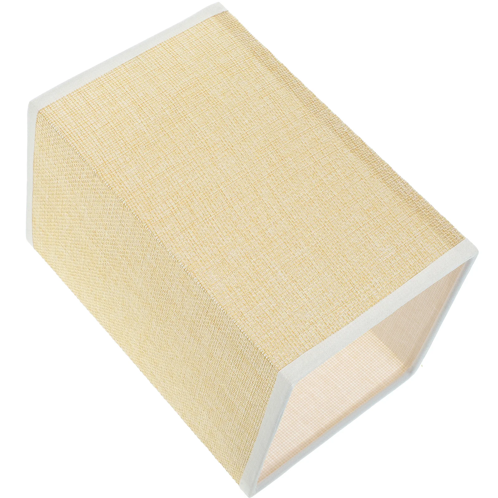 

Square Lampshade Replacement Fabric Table Floor Light Cover Bedside Linen Lampshade Decorative Warm Atmosphere Yellow