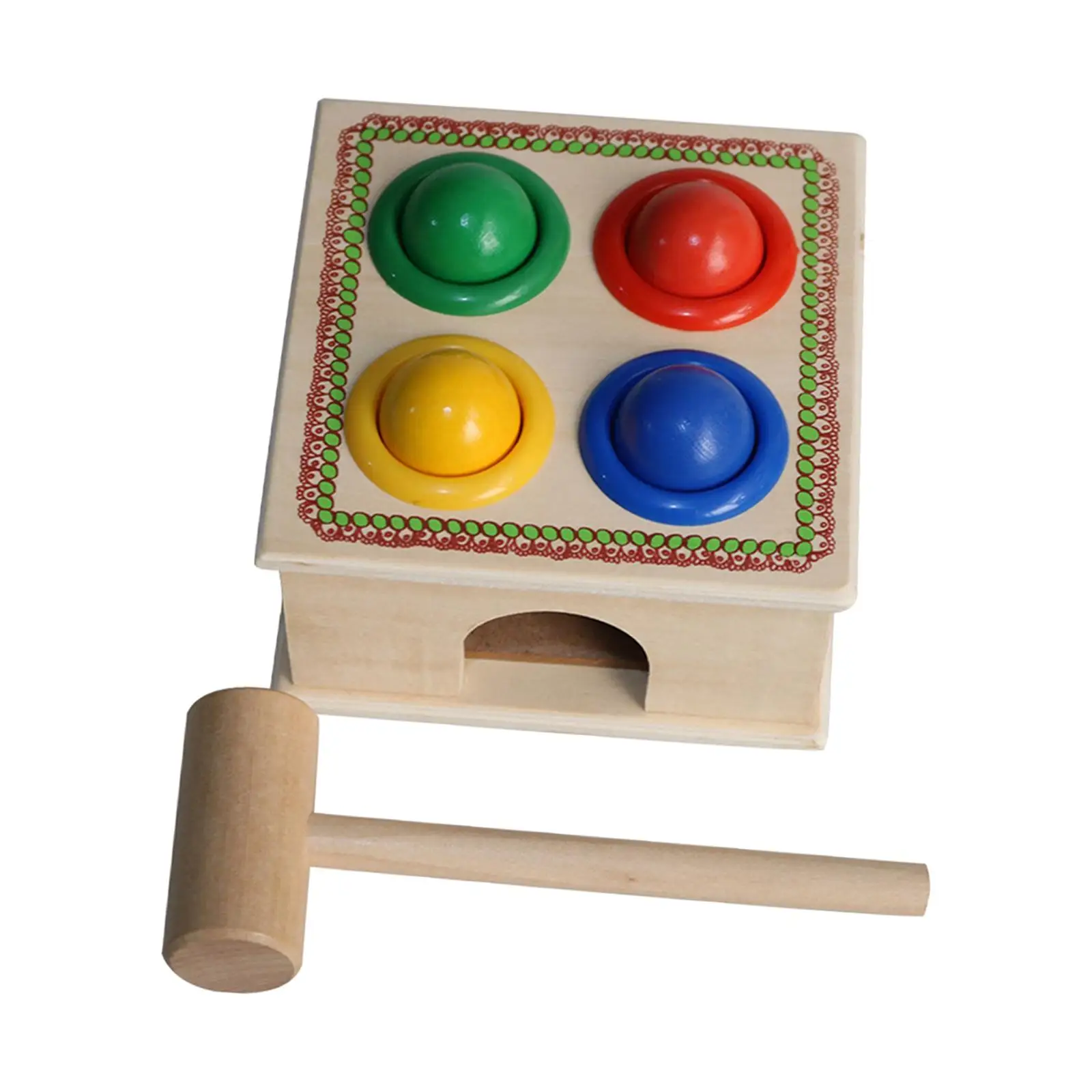 Wooden Pounding and Hammer Toy Baby Workbench Parent Child Game Montessori for 1 2 3 4 Year Old Kids Party Games Supplies