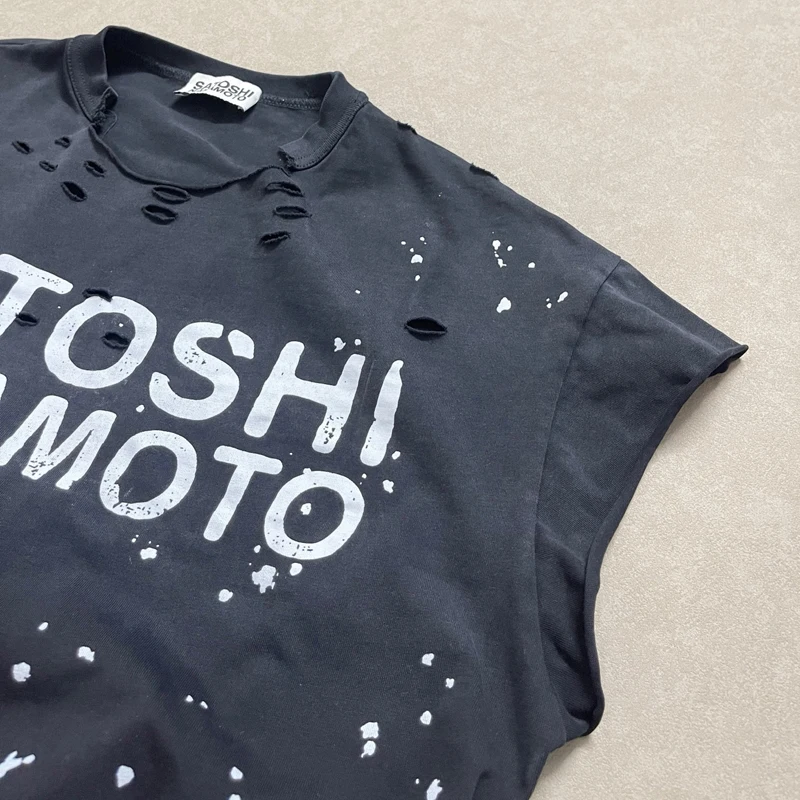 American Trend Stacked Tank Tee Summer Breathable Fashion Splash Black Printed Punch Tank Tops Satoshi Nakamoto Tshirts
