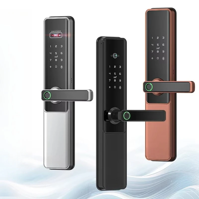 

NEO 3D Face Palm Vein Recognition Biometric Fingerprint Intelligent Digital Keyless Video Smart Door With