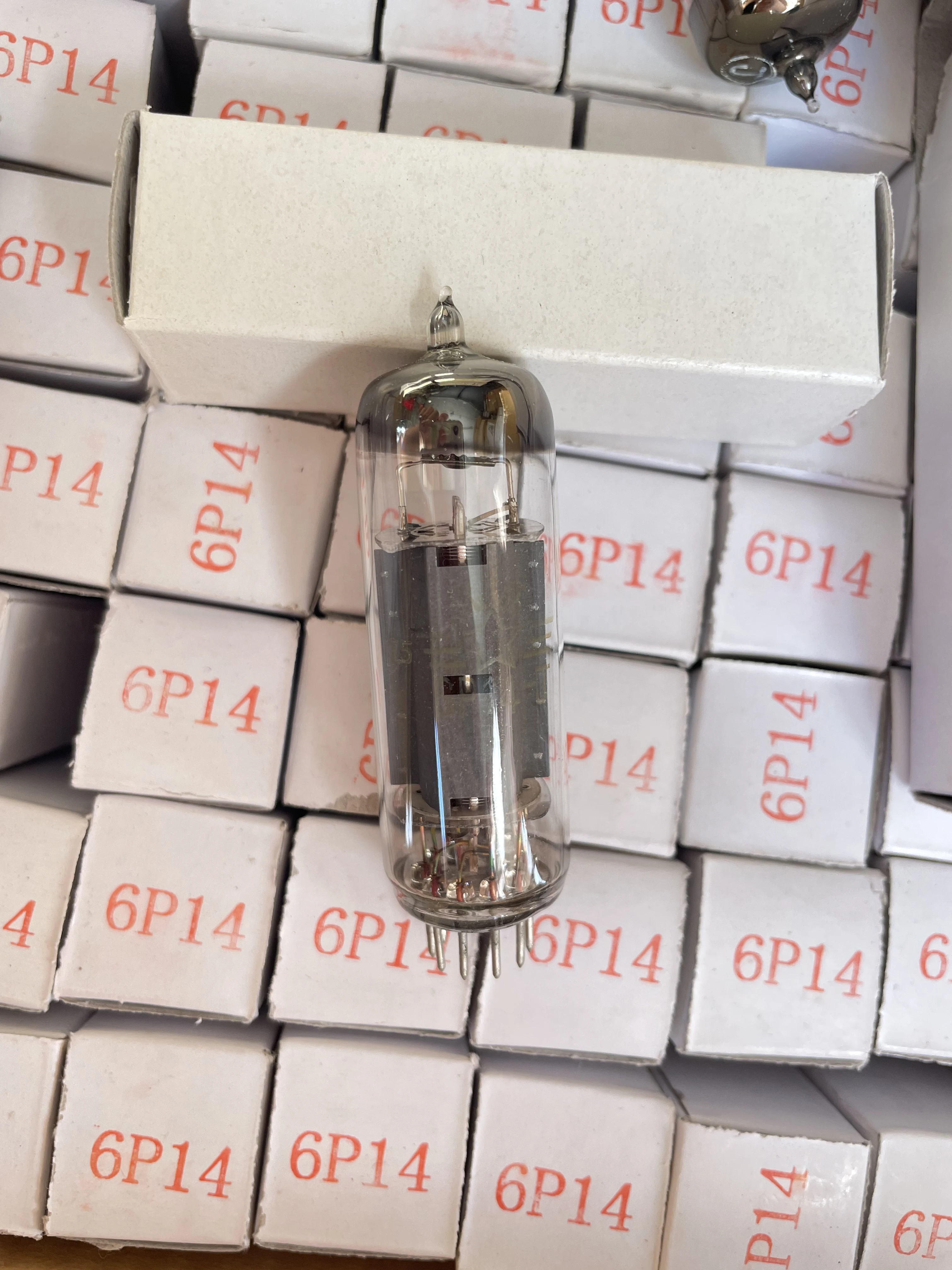 for Beijing 6P14 directly replaces EL84/6n14n/6BQ5. New paired vacuum tubes.