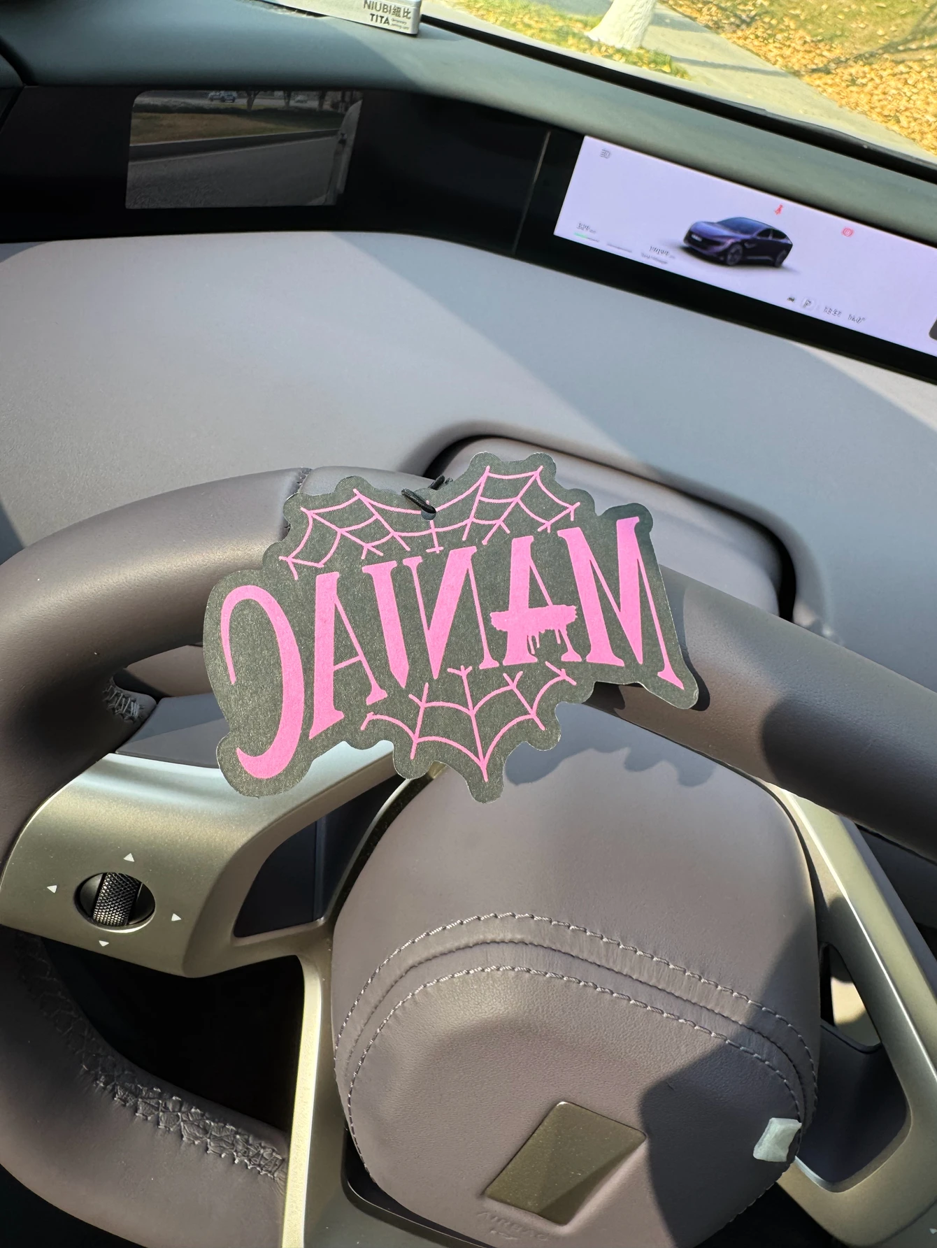 Kpop Style Graffiti Car Air Freshener with Arctic Ice Scent (Refreshing/Summer Style) Neutral Car Perfume and Non-Toxic Air Freshener |   Natural Essential Oils and Aromatherapy Scent Tablets (Noroili/Grapefruit/Cedar) |   Hanging Type and Dual-Purpose with Vent Clip |   Long-Lasting Fragrance for 60-90 Days |   Deodorize and Purify the Air |   Suitable for Use in Cars, Homes, Wardrobes, and Bathrooms. |