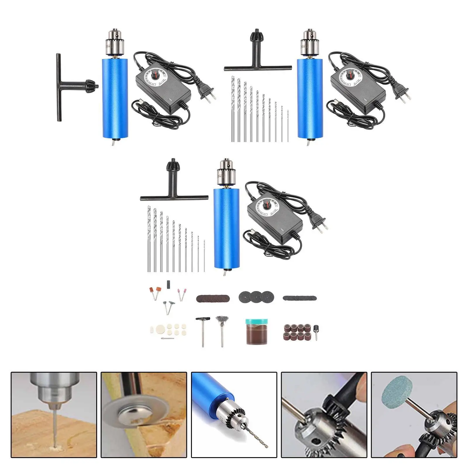 

Portable Electric Drill DIY Projects Handheld Drill for Grinding Stone Metal
