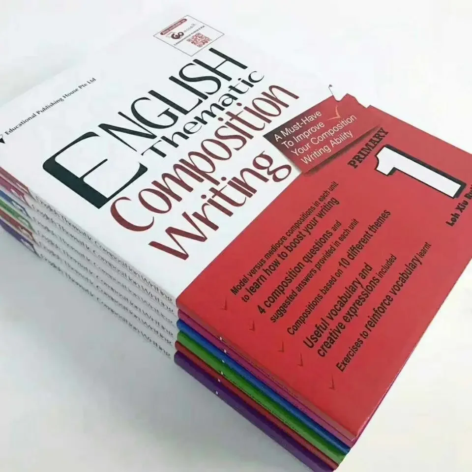 Singapore Primary School English Thematic Composition Writing Book Helps Students Improve Their Writing 6 Books/set