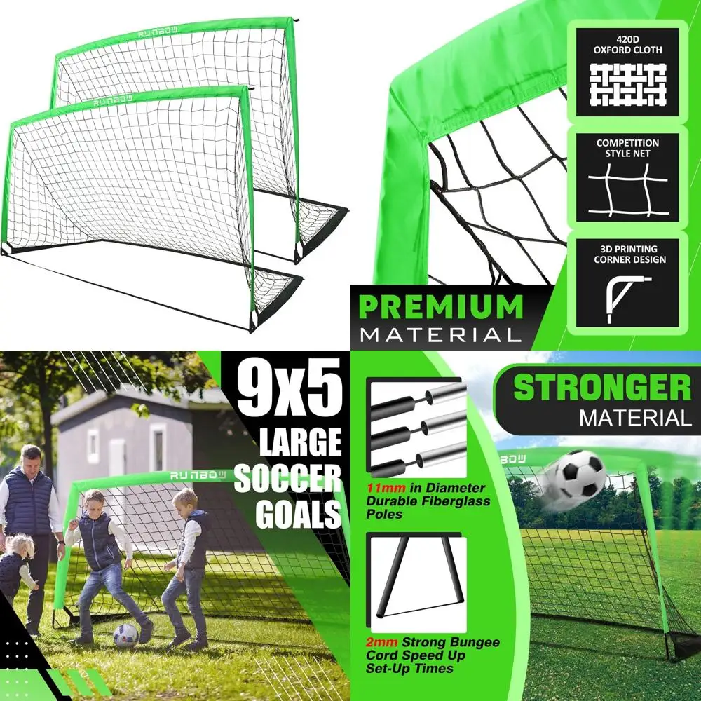 

Portable Soccer Goal for Kids, Suitable for Indoor/Outdoor Use, Ideal for Backyard Training and Youth to Adult Games