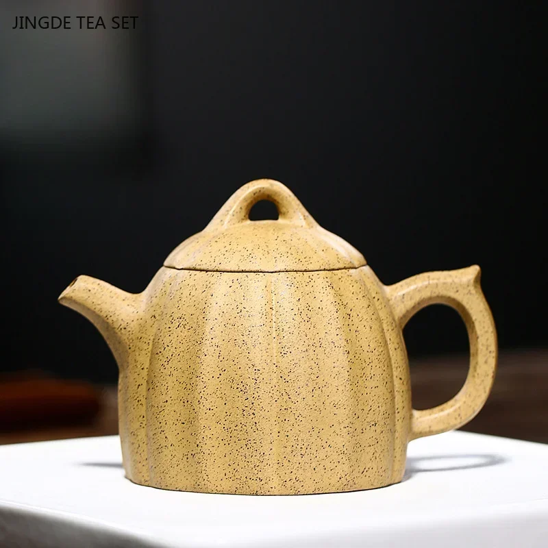 250ML Premium Yixing Creative Handmade Mineral Sesame Segments Mud Filtration Purple Clay Teapot Zisha Tea Set Gift