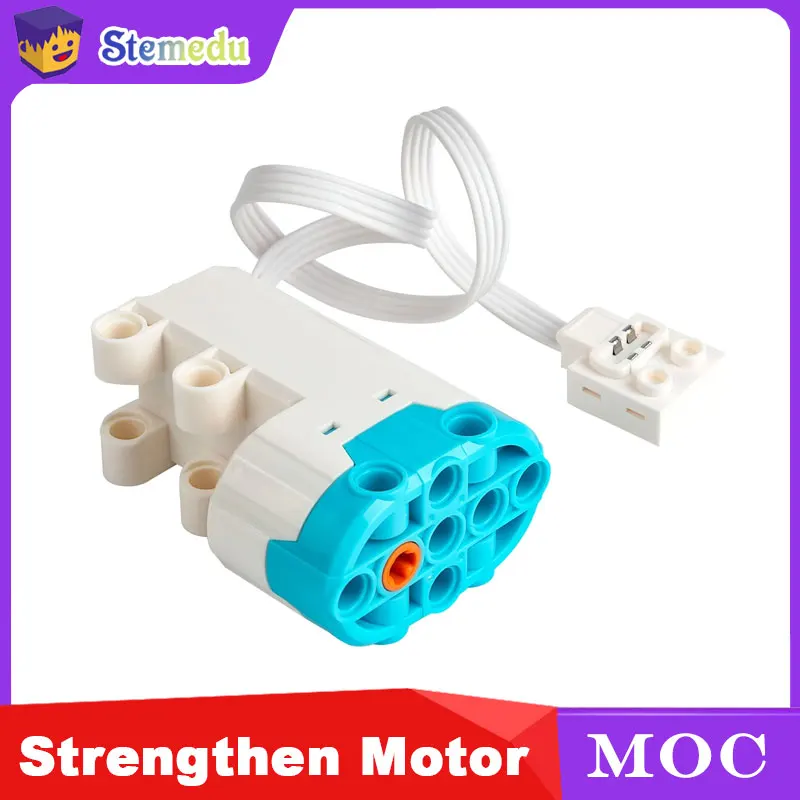 MOC Power Function Servo Motor 88004 High Speed Building Blocks PF Parts Compatible with Major Brands for DIY Projects