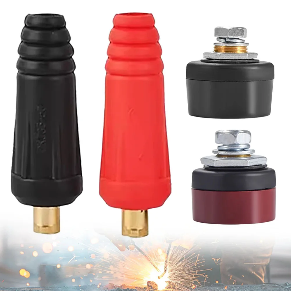 Europe Welding Machine Quick Fitting Male Cable Connector Socket Plug Adapter DKJ 10-25 35-50