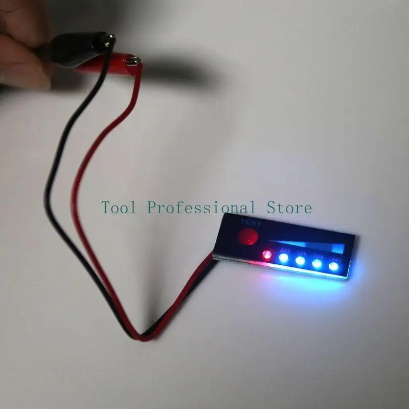 57QF Battery Level Tester LCD Display Meter Battery Capacity Tester Percentage Display Panel 1S 2S 3S 4S 12V