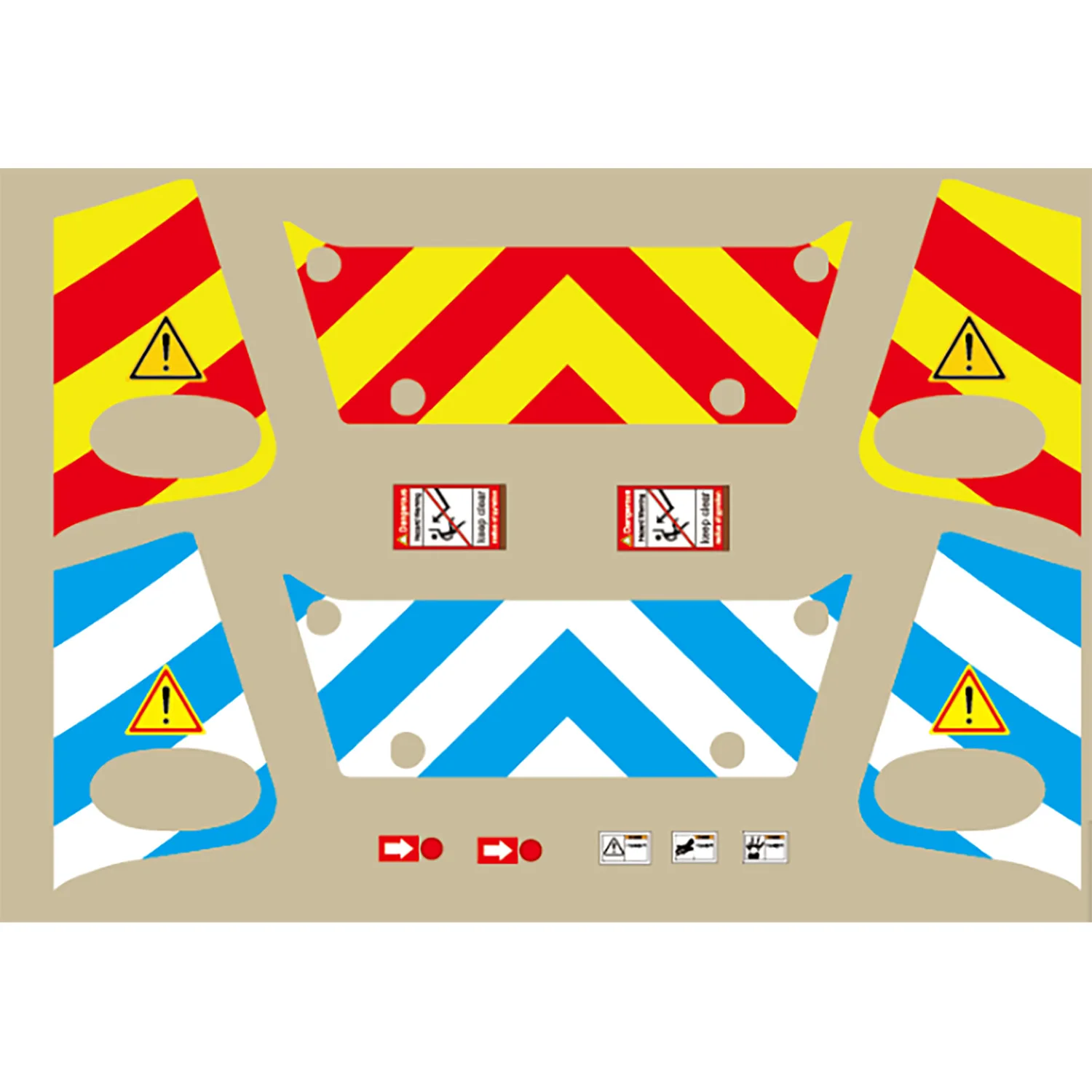 1/14 원격 제어 유압 굴삭기 RC 파는 사람 CUTModel 914 918 920 용 UV 스티커 부품 자세히 업그레이드 된 액세서리 모델