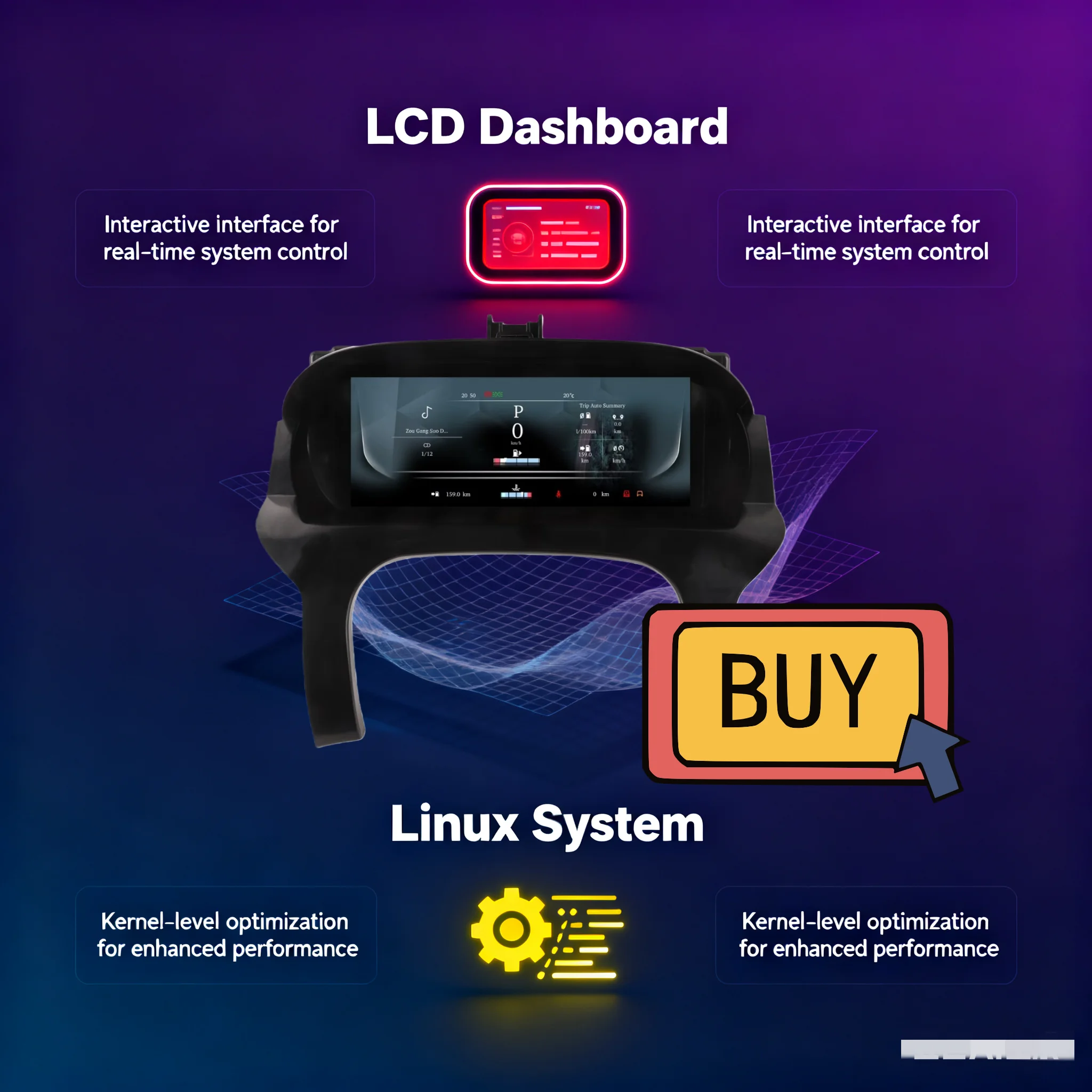 

12,3 "Linux система автомобильный ЖК-дисплей цифровой кластер приборной панели спидометр для Land Rover Evoque 2012-2019 приборная панель кабина Virtua