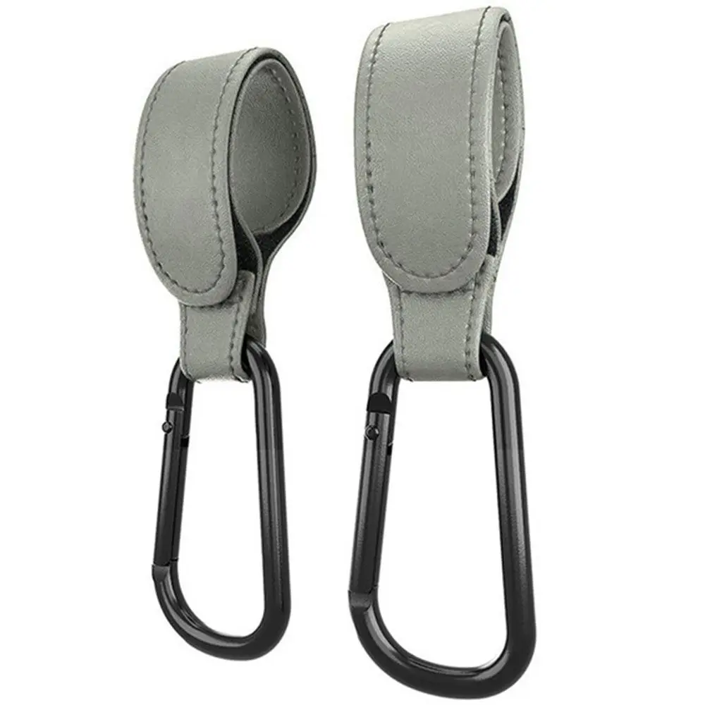 

Аксессуары для колясок из искусственной кожи, карабин из алюминиевого сплава, крючок для коляски, крючки для коляски, зажимы для детской сумки, крючок для коляски, органайзер для тележки