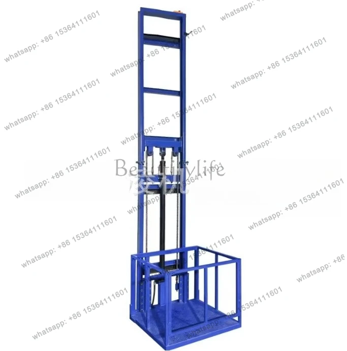 Rail type electric hydraulic lift freight elevator small lift warehouse elevator