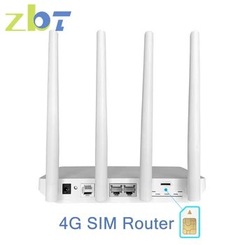 ZBT 4G 와이파이 라우터, 가정용 와이파이 SIM 카드, EC200AEUHA 모뎀, 2.4Ghz, 5GHz 듀얼 밴드, 300Mbps, 1200Mbps, 2 LAN, WAN, LTE