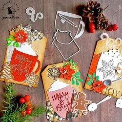 KLJUYP insert coffee cup card Metal Cutting Dies DIY Scrapbooking/album Decorative Embossing DIY Paper Cards