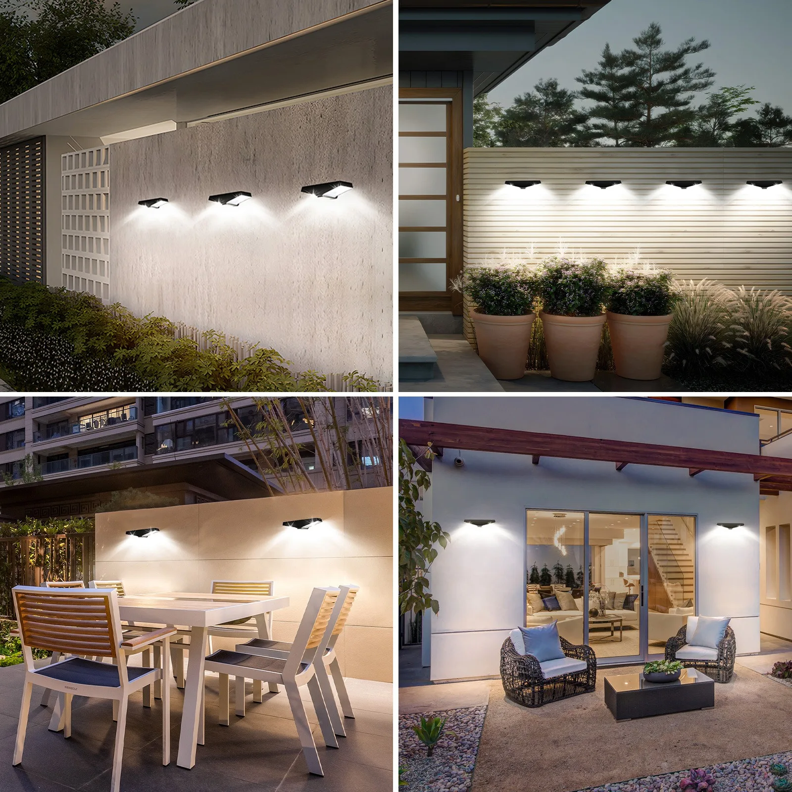 Solar LED Solar Lights Outdoor Waterproof Lighting Garden Light Solar Powered WallLamp Illumination Courtyard Pathway Decoration