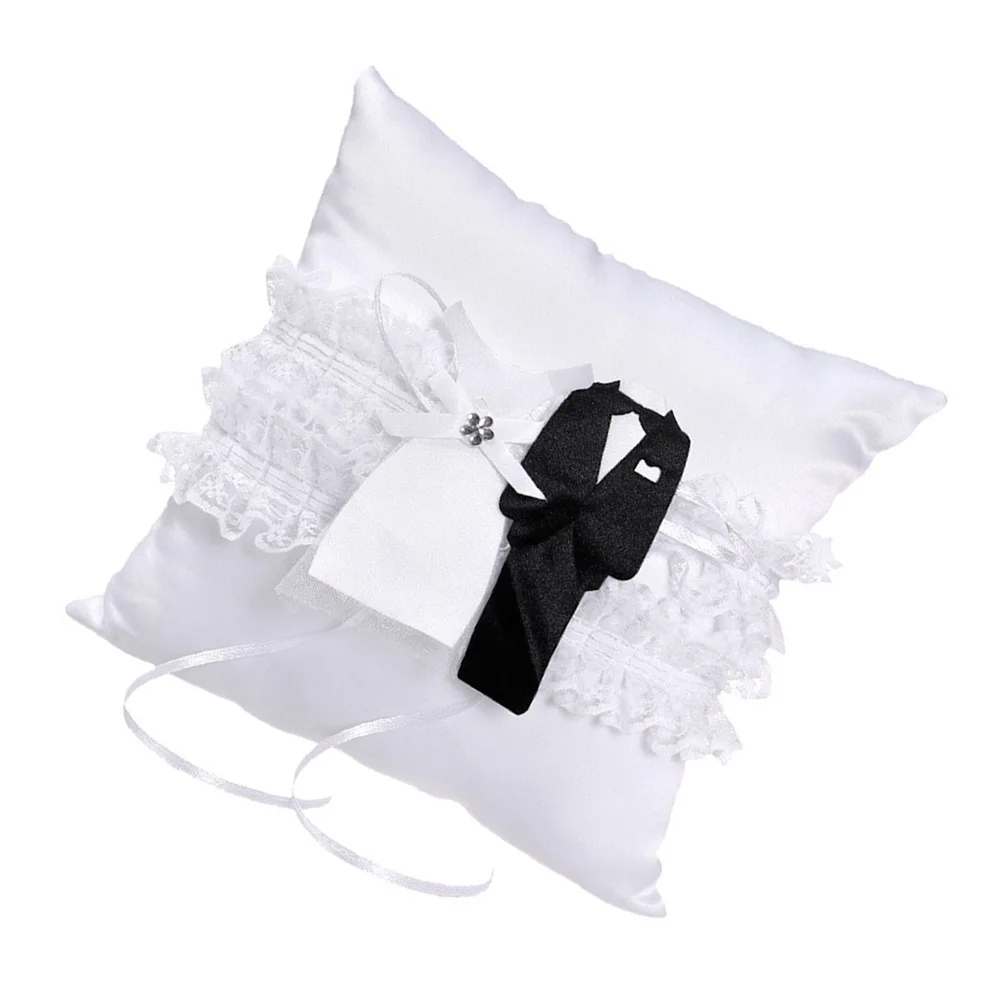 

Ring Wedding Cushion Bearer for European and American Lace Container Pillow Bride