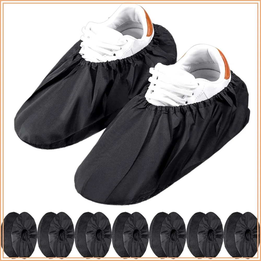 

8 Pairs Non Slip Reusable Shoe Covers Waterproof Boot Covers for Household Carpet Floor Protection Machine Washable Large