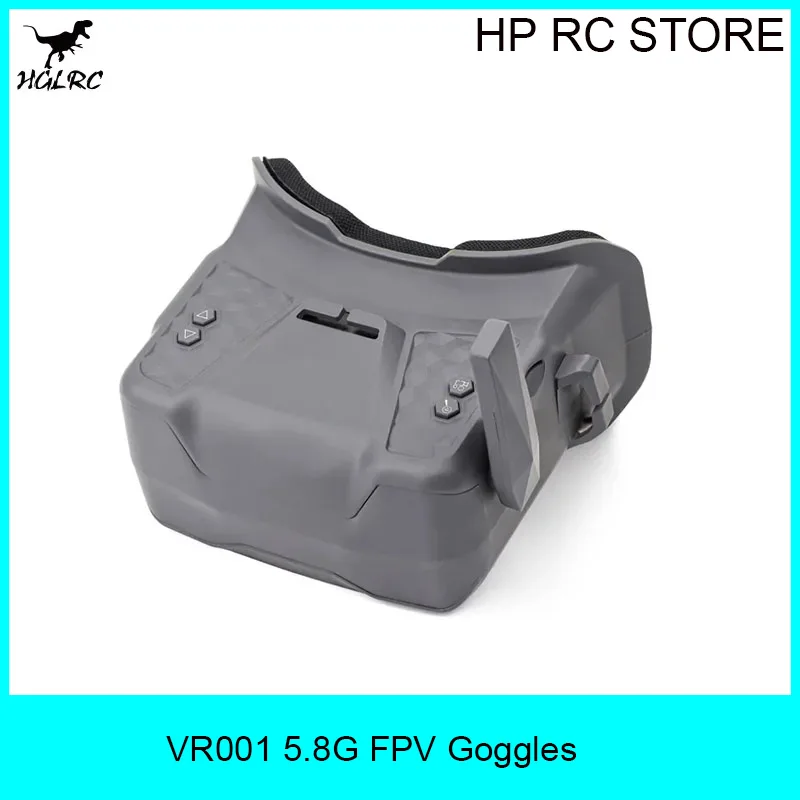 

HGLRC VR001 FPV Headset 5.8GHz 80CH, 4.3" Display with DVR Card Slot Type-C Port for FPV Racing Drone Quadcopter