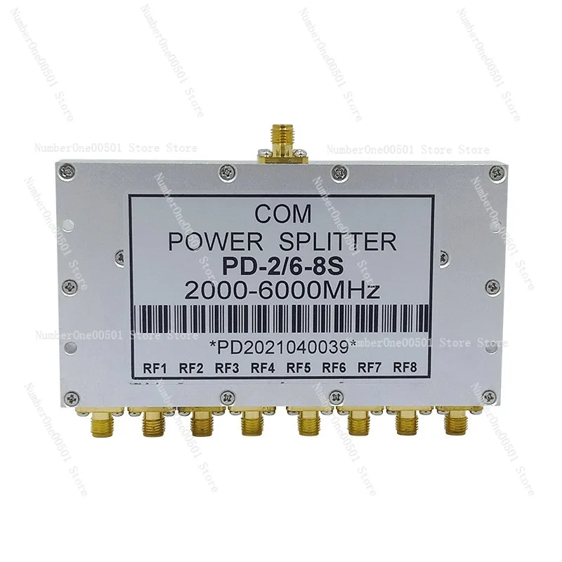 2-6GHz 8 Way Microstrip Power Divider 1 to 8 SMA for WiFi 2.4G 5.8G Full Band Combiner