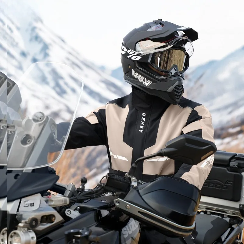 

26N Motorcycle Rain Suit for Men Waterproof Rider Jacket Pants Set Full Body Storm Protection