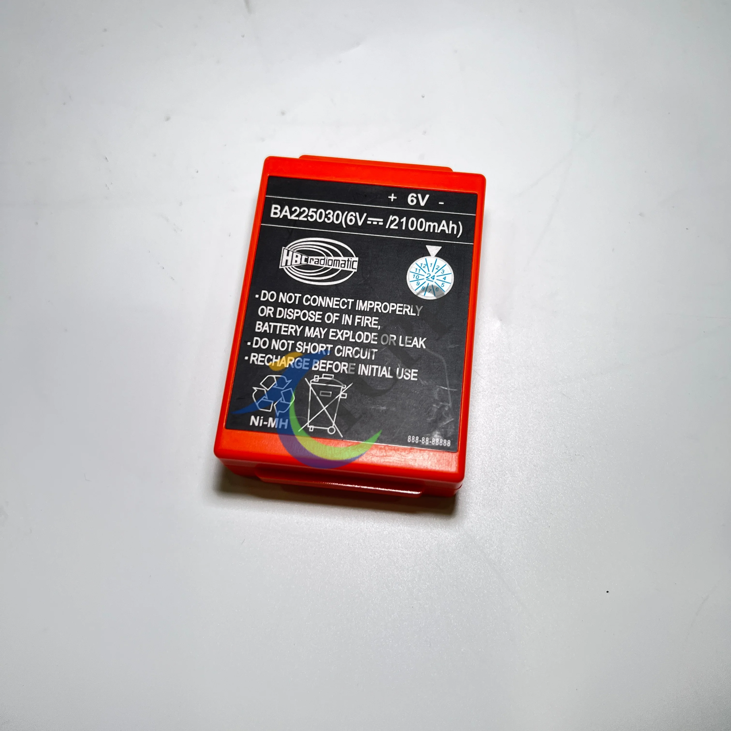 Concrete Pump Remote Control Battery HBC Radiomatic 6V 2100 MAh Model BA225030