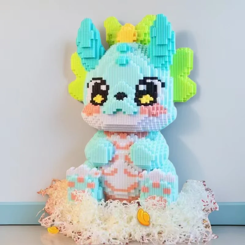 3512 قطعة من مكعبات بناء الأطفال التنين الأخضر، مناسبة للبالغين والشباب كهدايا عيد الميلاد وعيد الشكر وهدايا عيد الميلاد