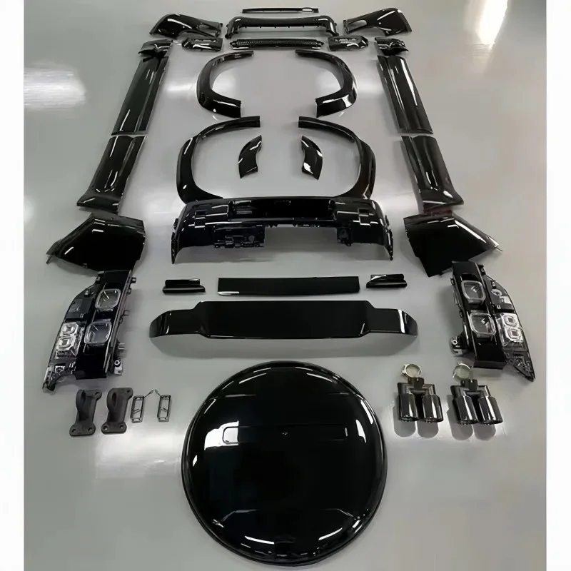 

Suitable 20-23 Defender 110/90 Exterior Modification - Black Wor Front and Rear Bumper with Obsidian Kit