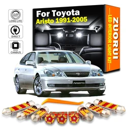 ZUORUI Canbus Car LED Interior Map Dome Light Kit For Toyota Aristo 1991-2000 2001 2002 2005 Vehicle Lamp Led Bulbs No Error