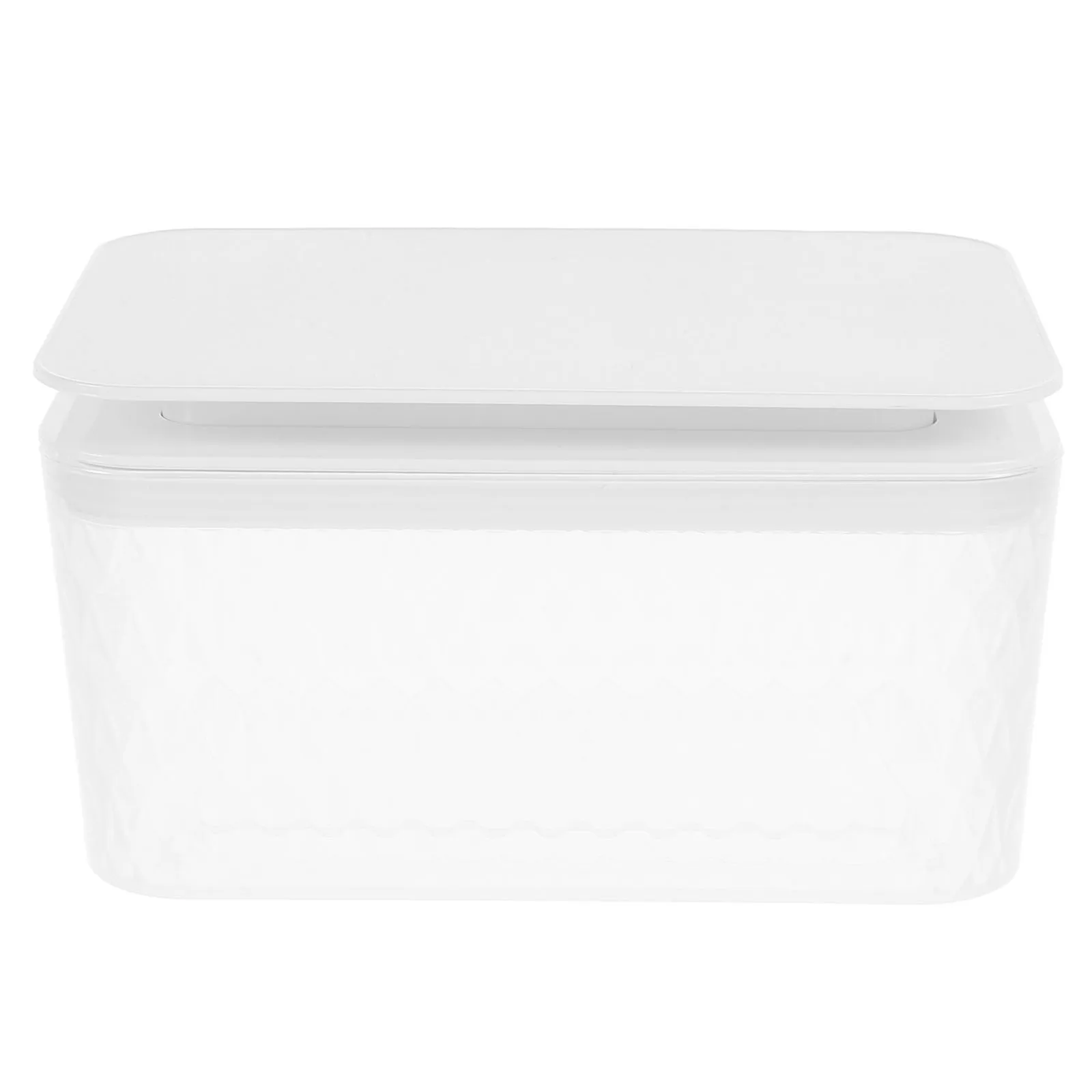 

Tissue Storage Box White Plastic Portable Bathroom Wipes Container Spacesaving Creative Design Moisture Protection Stylish Home