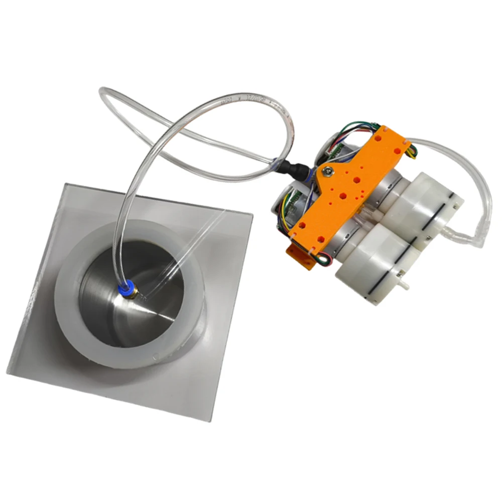 24v Electric Vacuum Transparent Vacuum Defoaming Barrel, AB Glue Resin Small Negative Pressure Oil-Free Pump