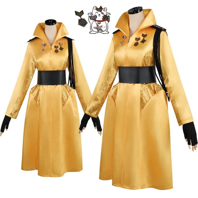 

Новый женский косплей-костюм Drusey для аниме-игр: средневековое платье, нагрудный значок, пояс, перчатки на Хэллоуин