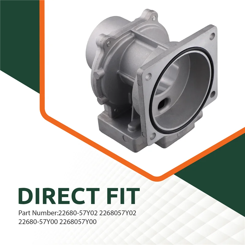 Novo medidor de fluxo de ar maciço do carro do sensor maf 22680-57y02 22680-57y00 para nissan serena vanette 1993-2001