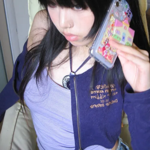 Imagen 2 del producto Karrram-Conjunto de dos piezas para mujer, camiseta de retazos de estética Grunge, camiseta Retro americana Vintage con cremallera, camiseta de calle alta, Tops japoneses Y2k