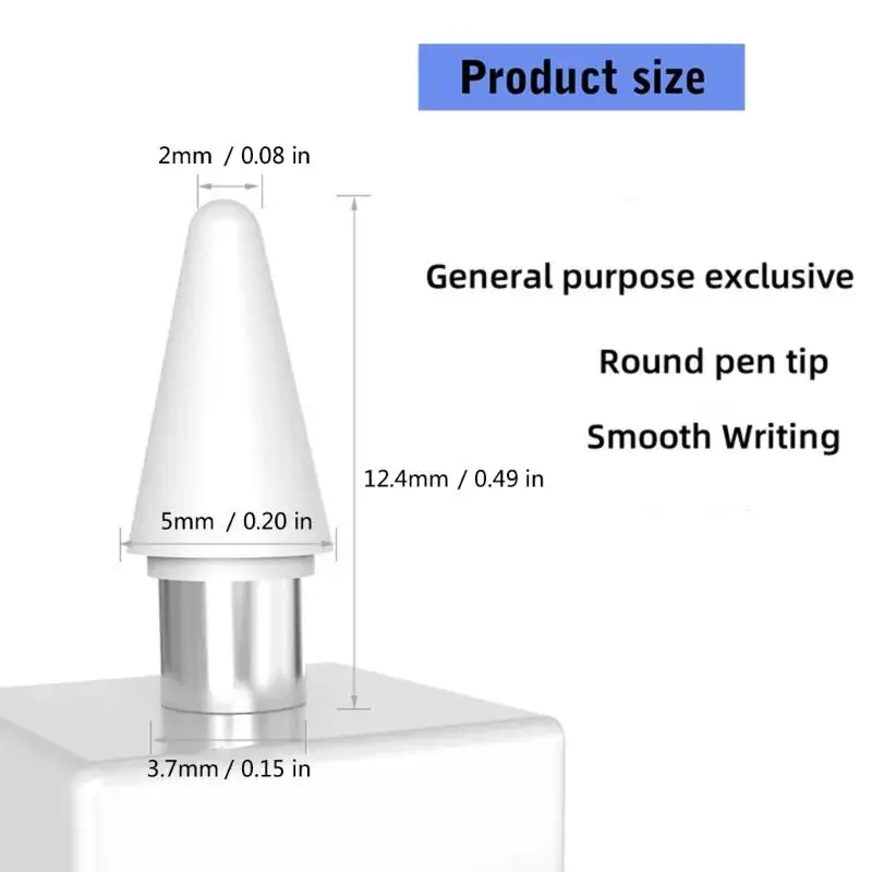 652F 2Pcs Replaceable Pencil Tip For Pencil 1st/2nd Touchable Screen Pen Nibs Digital Pencil Needle Replacement