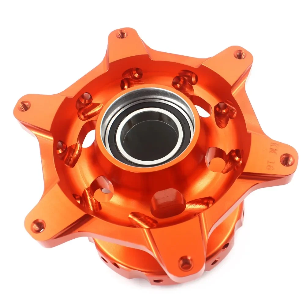 KKE Motorcycle Aluminium Alloy CNC Machined Hub Set Compatible with  EXC 125 SXF 350 XC-F 450 Orange Or Blue