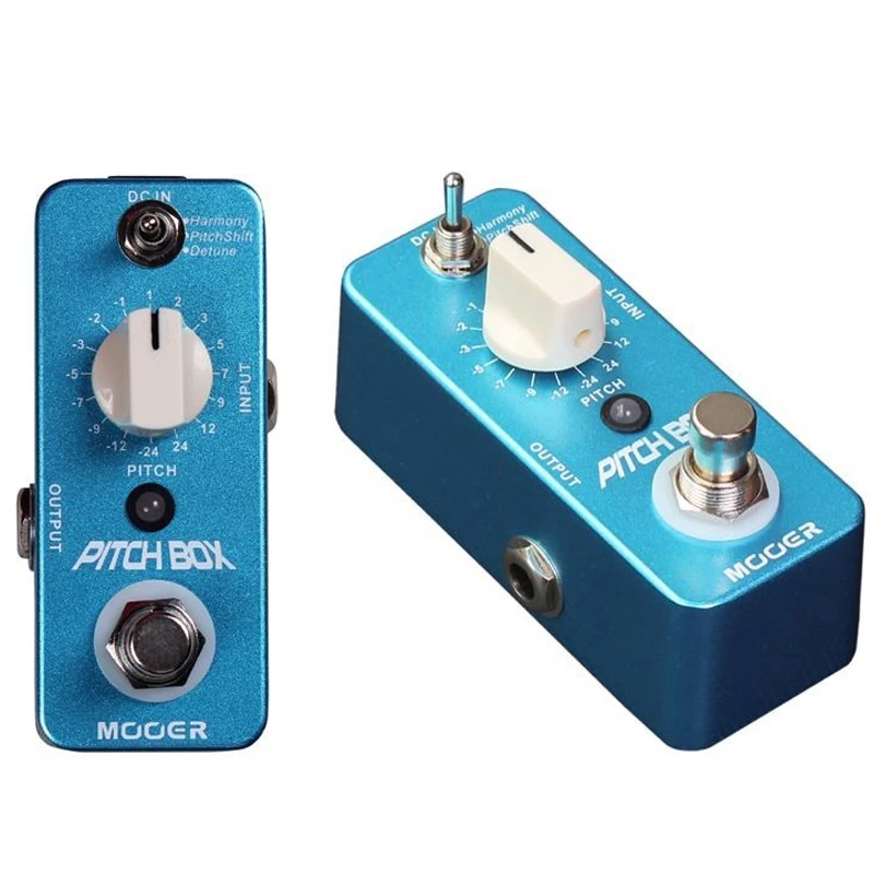 MOOER 1 PCS MPS1 3 Effects Mode Harmony Guitar Effect Processor Pedal Pitch Box Blue Aluminum Alloy Shift Detune Pedal