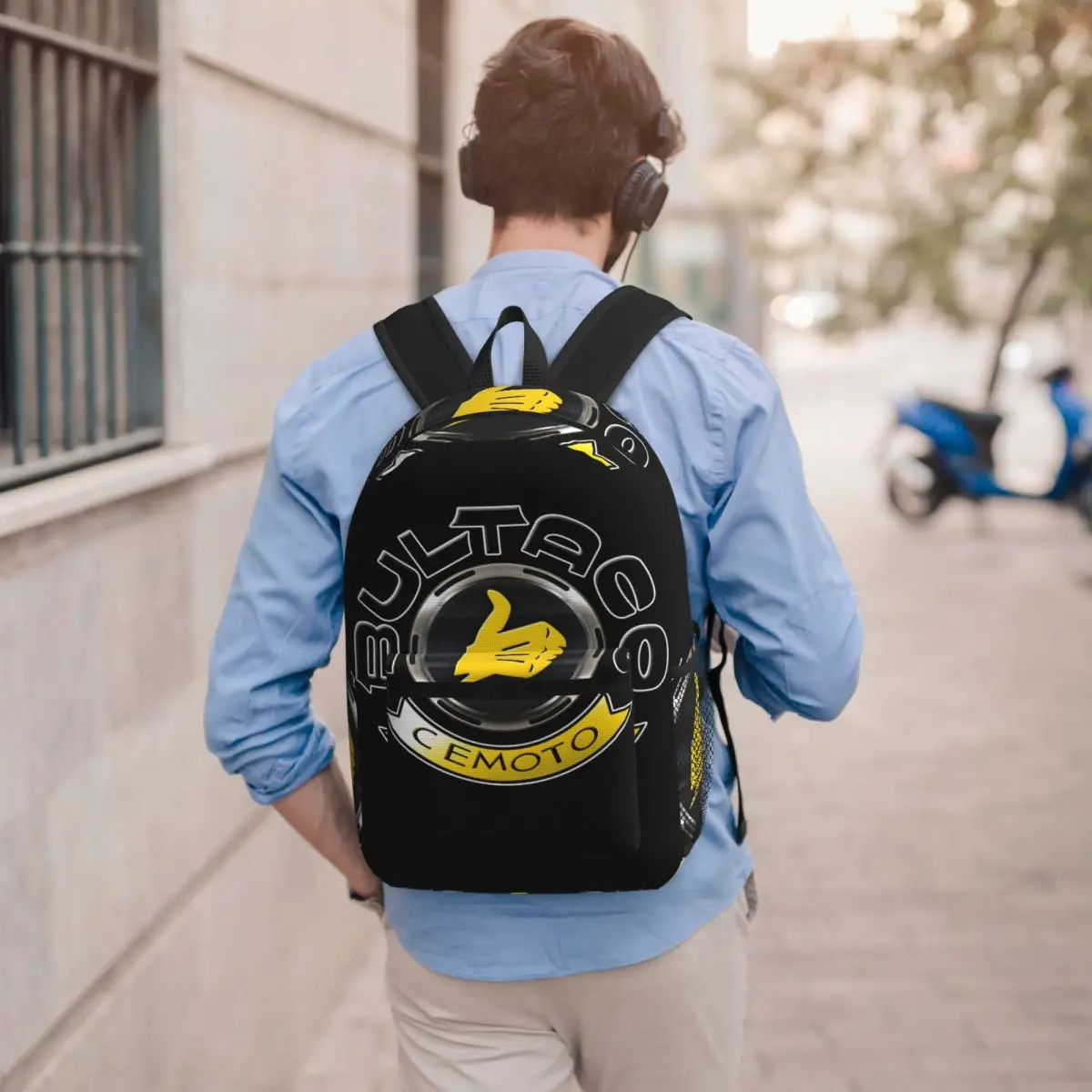 

Bultacos Alpina Motorcycles Backpack Boys Girls BookBag Children School Bag Computer Shoulder Bags for Men Women