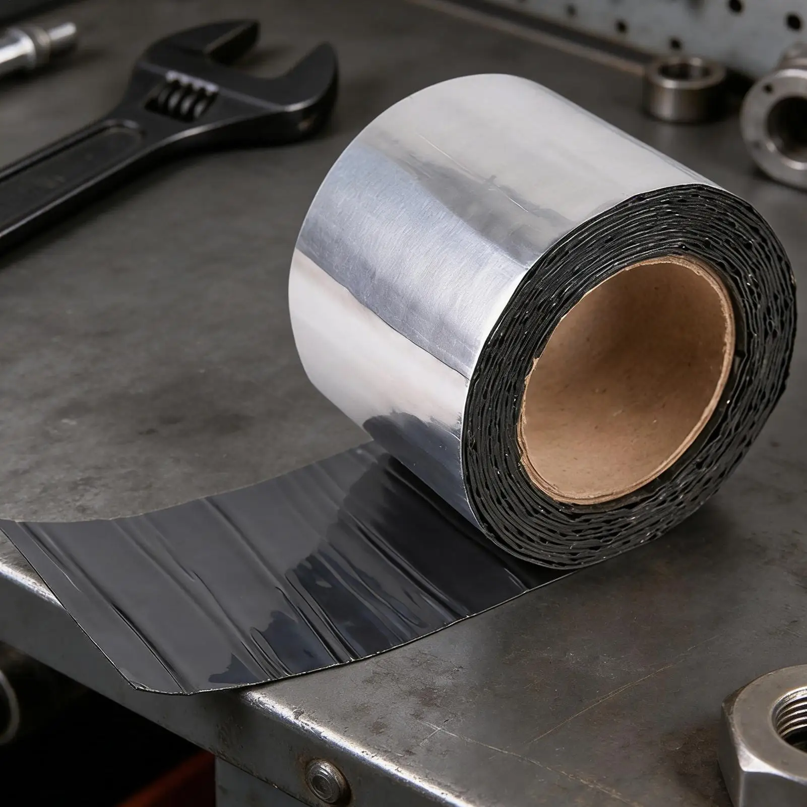 Self-Adhesive Asphalt Tape Aluminum Foil Asphalt Crack Filler Pipe Crack Repair Sealing Tape For Roof Window Driveway Boat