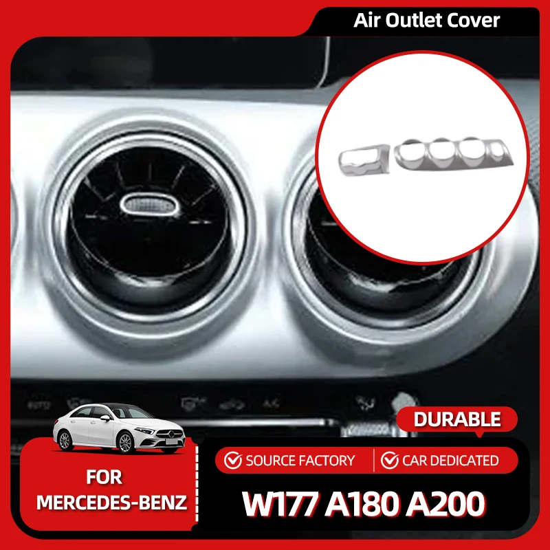 

Внутренние наклейки для Mercedes Benz A Class W177 A180 A200 A250 2019 2020 2021 2022 2023, отделка внутри переключателя кондиционера, но