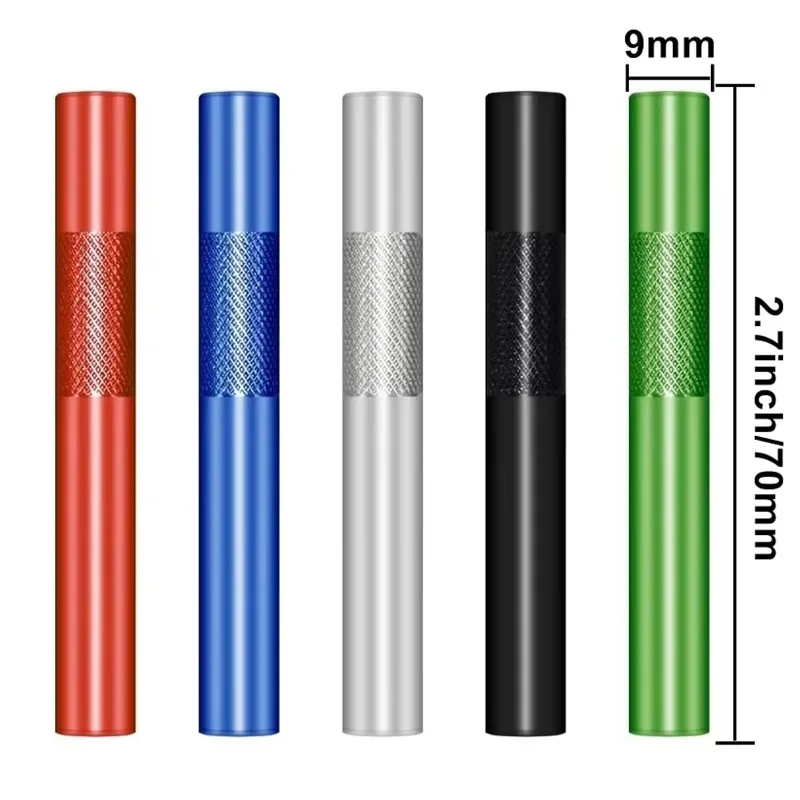 

5pcs Reusable Aluminum Alloy Drinking Straws Eco-Friendly Metal Straw with Cleaning Brush for Cocktail Coffee Smoothie
