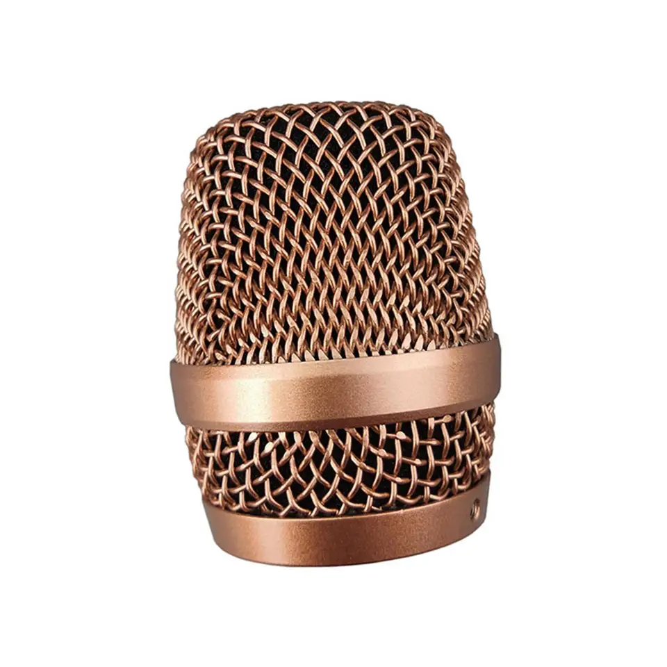 Grille De Microphone En Spirale Acier Inoxydable Pour BBS666 - Tête Remplacement Avec Pare-Brise Intégré