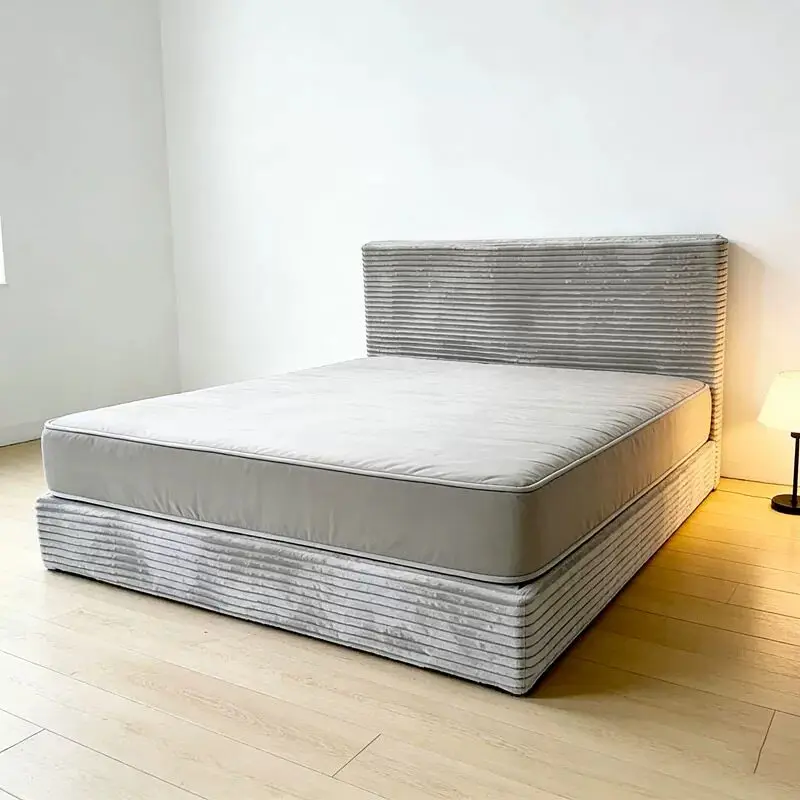 Simple Skin-friendly Minimalist Modern Corduroy Movable Vacuum Compression Sofa Bed Changeable Space Living Room Bedroom