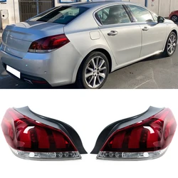 Accesorios de luz trasera de coche para Peugeot 508 2016 2017 2018, luz trasera de freno, luz de parachoques trasero, lámpara de advertencia de parada