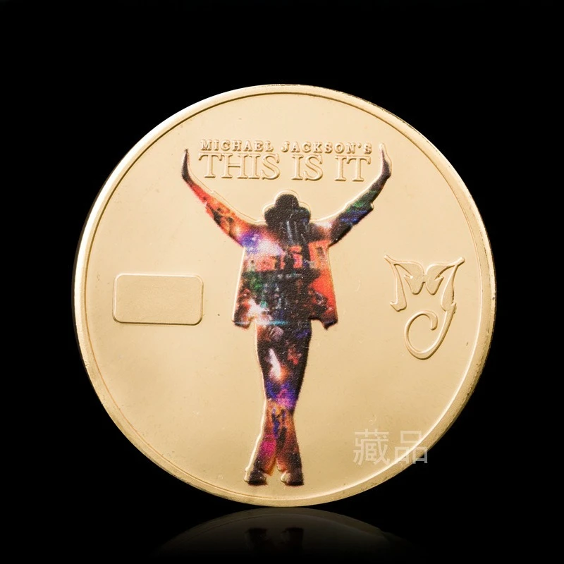 Crown Gold Commemorative Coin of Michael Jackson Rock Star Souvenir Coin Pop King Display Decoration Figurine MJ view 4