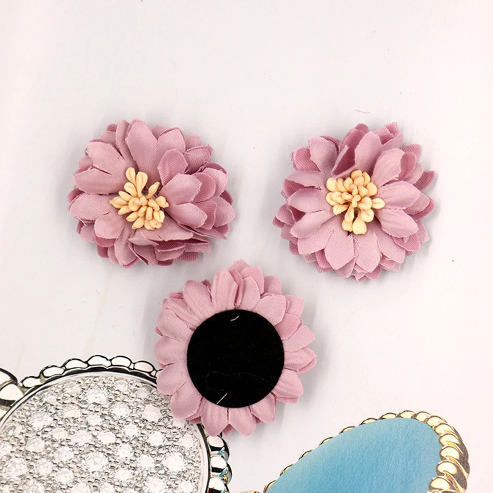 

20 PCS Hair Accessories Simulated Chrysanthemum Jewelry Artificial Applique Patches