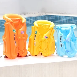 PVC Baby Life Vest Kids Children Floated Inflatable Swimsuit Swim Protector Vest Life Jacket Buoyancy Drifting Vest Swimming Aid